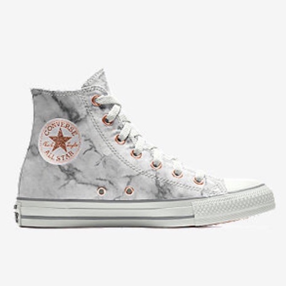 Converse Marble Pattern High-Top Sneakers